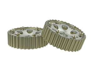 Honda Civic Cam Gears - Skunk2 Racing - Pro Series Adjustable, 6-Bolt - Titanium - `99-`00